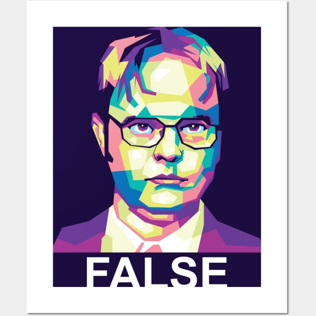 Dwight Schrute False Wall Art by agungsaid1234